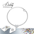 Destiny Jewellery Crystals From Swarovski Heart Bracelet